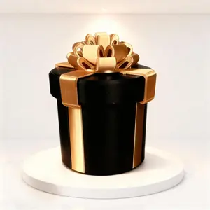 Annoying Nested Screw Gift Box – Funny Prank Gag Gift for Christmas, Office – Elevate Gifting with Sophistication & Surprise (Black)
