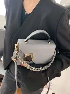 Women's Chain Shoulder Crossbody Bag, Fashion Versatile Handbag, Small Square Design, Perfect for Daily Use, Stylish and Practical