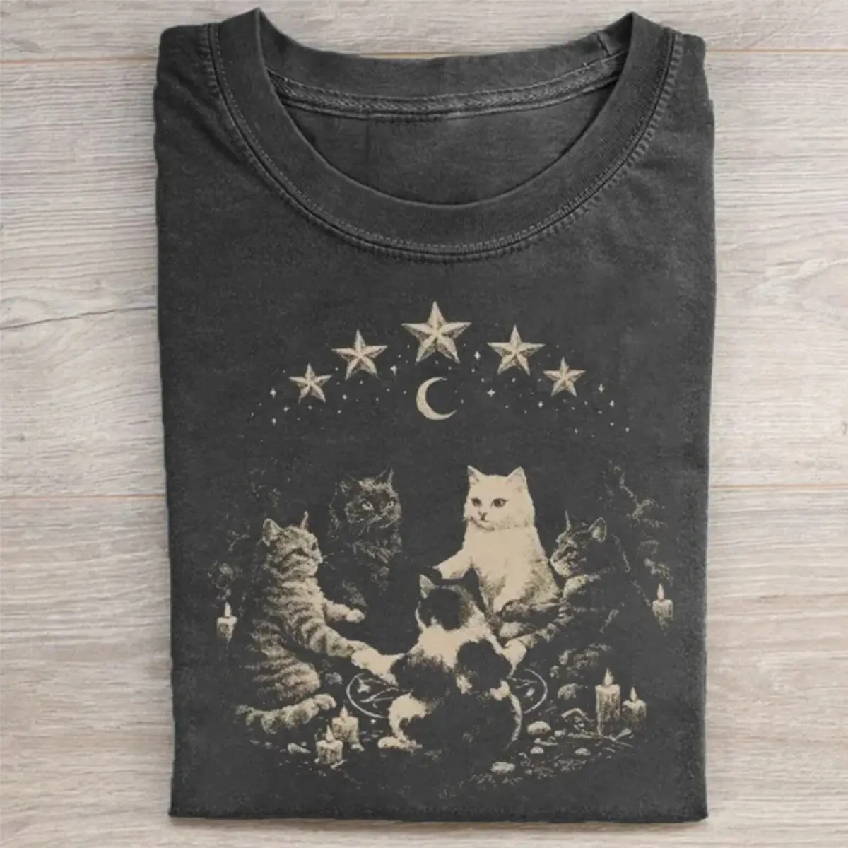 Comfort Colors Support Your Local Coven Shirt, Witchy Graphic Tee, Vintage Halloween T-Shirt, Spooky Cottagecore Unisex Gift
