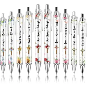 10 count  Verse Pens, Christian Pen Set, Christian Ballpoint Pens for School Office Church Supplies