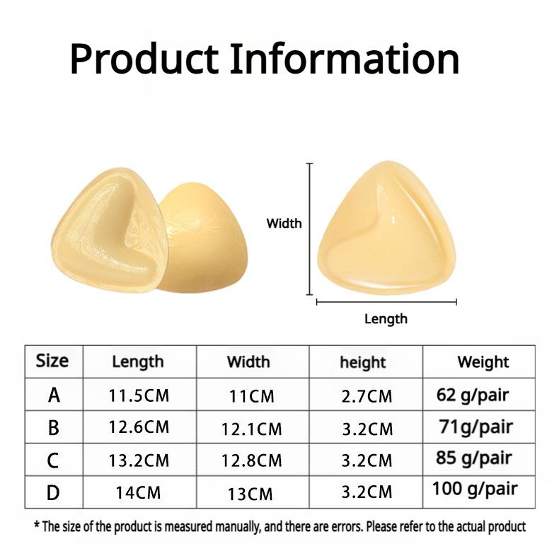 Push Up Sticky Inserts Double-Sided Adhesive Ultra Boost Padding Inserts for Bikini Swimsuit Sports Strapless Bra