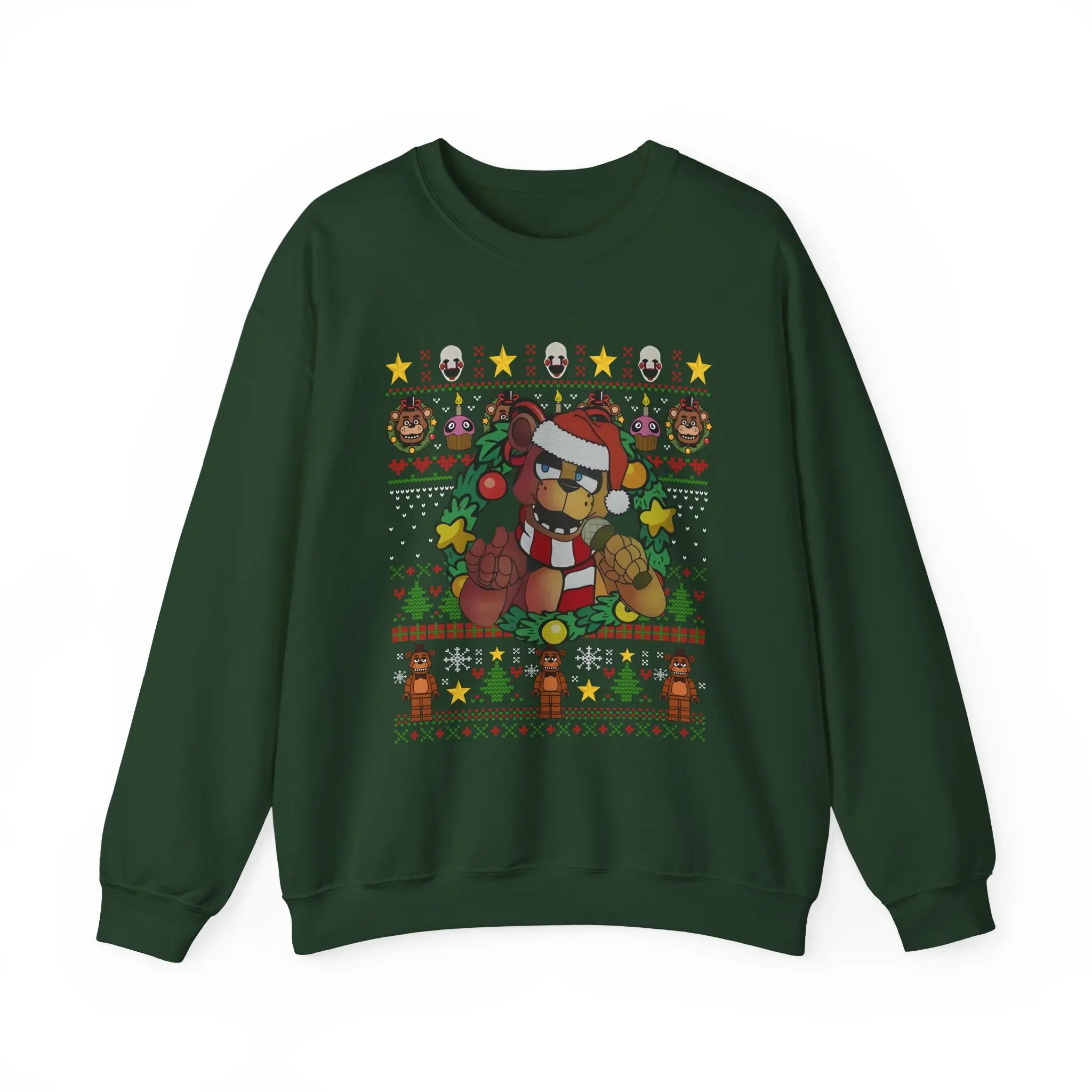 Fazbear Fnaf Video Game Christmas Ugly Sweatshirt, FNAF Christmas Shirt, Funny Shirt