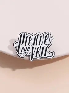 Ptv Band Badge Lapel Pin Post-Hardcore Rock Theme, Artistic Name Design, Music Merchandise Collection, Personalized Statement Decoration