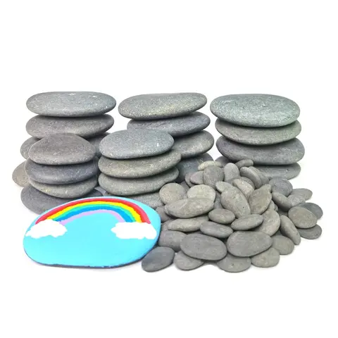 120 count Painting Rocks, DIY Rocks Flat & Smooth Kindness Rocks for Arts, Crafts, Decoration, Medium/Small/ Rocks for Painting,Hand Picked for Painting Rocks...