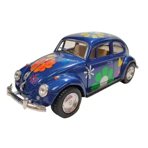KINSMART 1967 VW Classical Beetles 1:32 Scale Die-Cast Metal Collectible Model Car 5 Inches Long with Openable Doors & Pull-Back Action