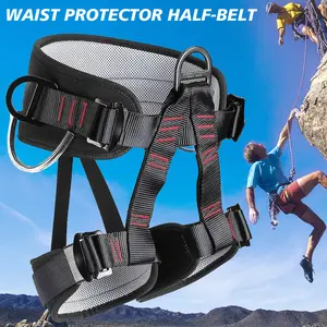 Professional Half-Body Safety Harness, High-Altitude Working Belt with Waist Support, Industrial Grade Fall Protection for Electricians, Rappelling & Rescue Gear, Heavy-Duty Outdoor Climbing Harness