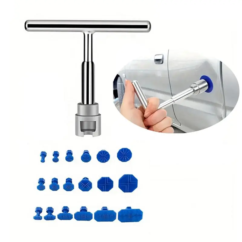 18-Pieces Universal Car Dent Puller Kit, Paint-Safe Auto Repair Tool, Versatile Cost-Effective Solution for Car Body & Windscreen Repair, Auto Repair Tools