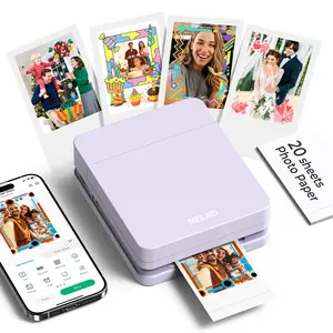 Nelko PP01 Portable Mini Color Wireless Mobile Printer, InstantSmartphone Photo Printer, Sticky-Back Photos, BluetoothCompatible with iOS & Android Devices, Fun Editing App, Perfect Gift For Valentine's Day