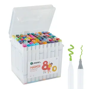 Double-Headed Oil-Based Paint Pens, Permanent Paint Markers Medium Tip Never Fade Quick Drying and Waterproof Marker Set for Metal, Wood, Fabric, Tire, Stone, Canvas, Mugs, Glass, DIY Craft