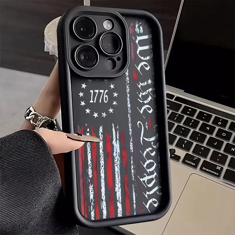 Flag Print iPhone Case Accessories with Lens Shield, Fits iOS iPhone Series 11,12,13 Pro,14,15,16,X,XS Max, Stylish Protection