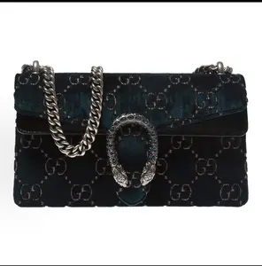 Pre-owned GUCCI . Shoulder Bags Dionysus GG Velvet Shoulder Bag