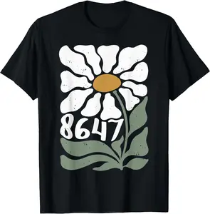 Retro 8647 Flower Floral TShirt 45759 2508