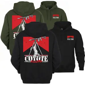 Pull Time Coyote Killers Hoodie – Predator Hunting Graphic Pullover for Men and Women, Night Hunting Sweatshirt, Bold Outdoor Hunter Apparel Gift