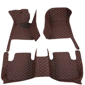 Custom Car Floor Mat For Mercedes W222 2016~2019 Left/Right -hand Drive Auto Interior Accessories Fashion Diamond Styling Leather Carpet Waterproof Design Full Coverage