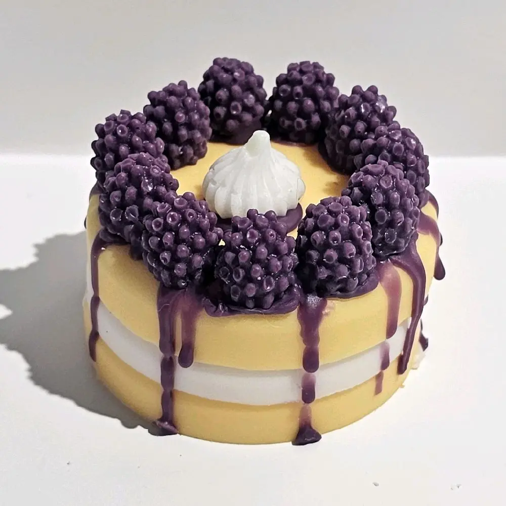Blueberry Vanilla Mini Cake Candle