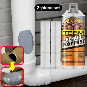 AB Epoxy Metal Repair Glue Set 3 Pieces, High Temperature Resistant Adhesive for Car Accessories, Engine, Aluminum & Stainless Steel