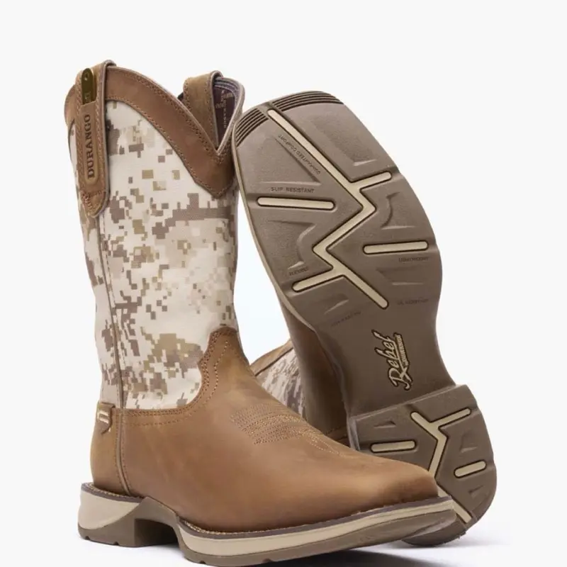 REBEL BY DURANGO DESERT CAMO PULL-ON WESTERN BOOT