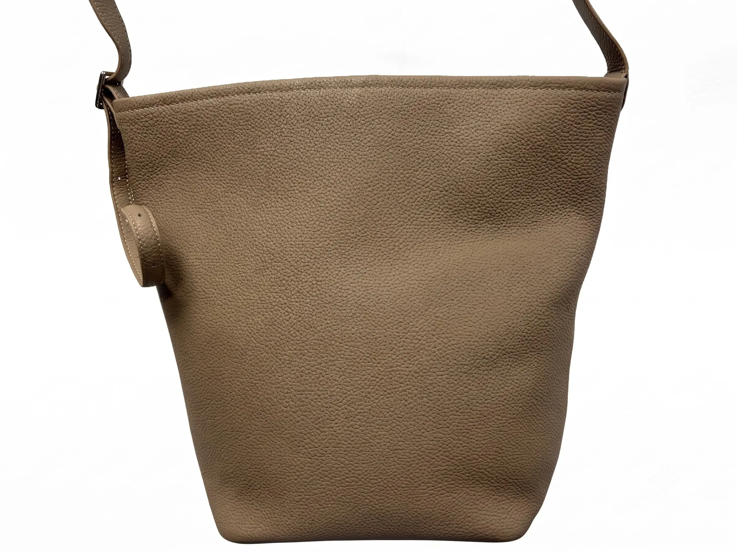 Women's Pebbled Leather Kelly Flap Handbag - Daily-Use Luggage & Bag
