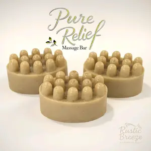 Pure Relief Goat Milk & Jojoba Massage Soap Bar with Chamomile Colloidal Oats & Oregano for Gentle Sensitive Skin Repair and Soothing Cleansing Experience