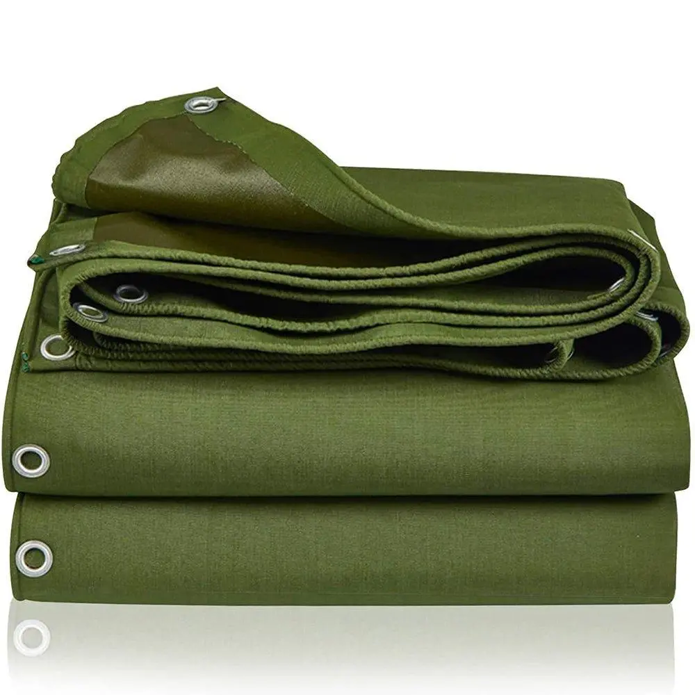 12x16ft Extra Thick Polyethylene Utility Heavy-Duty Waterproof Army Green Tarp, for DIY Projects (Tools & Hardware Tarps), All Seasons, Outdoor Shelter