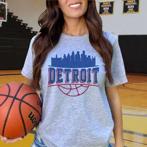 Hometown Basketball T-Shirt Cityscape Basketball Tshirt Basketball Tees Hometown Sports T-Shirts Sublimation Graphic Tees Womens Sports T-Shirt Basketball Sports Tops Game Day Basketball T-Shirts Hometown Team Basketball Tshirts