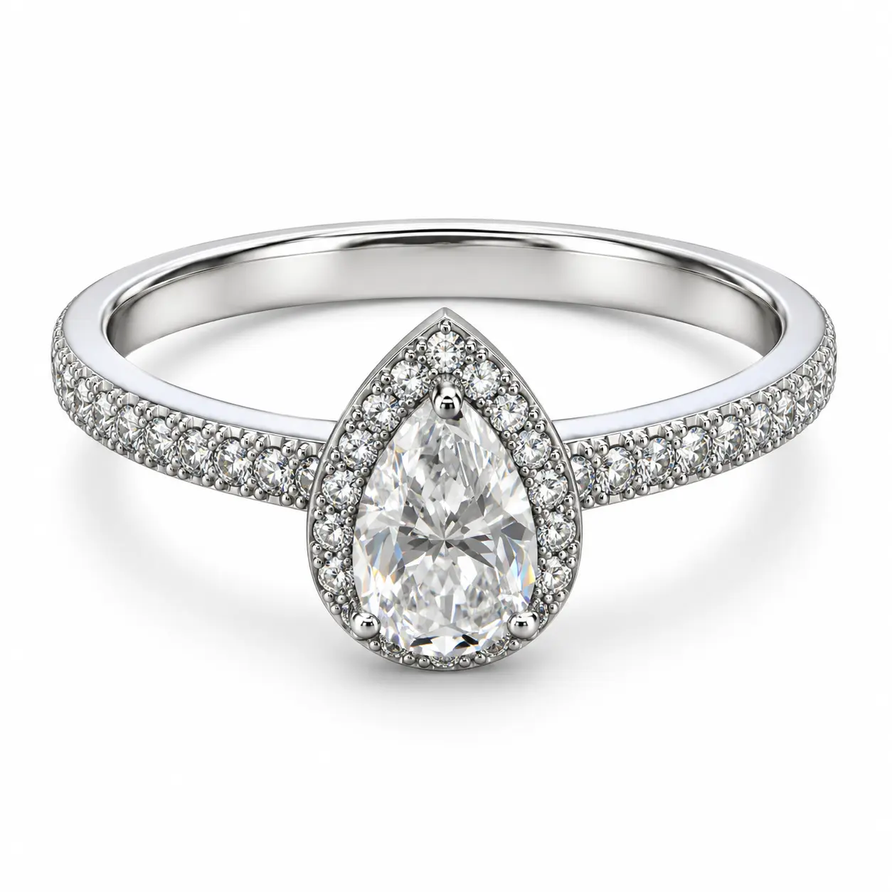 Pear cluster ring