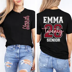 Custom Class of 2026 Senior Shirt | Personalized Graduation Tee for Her