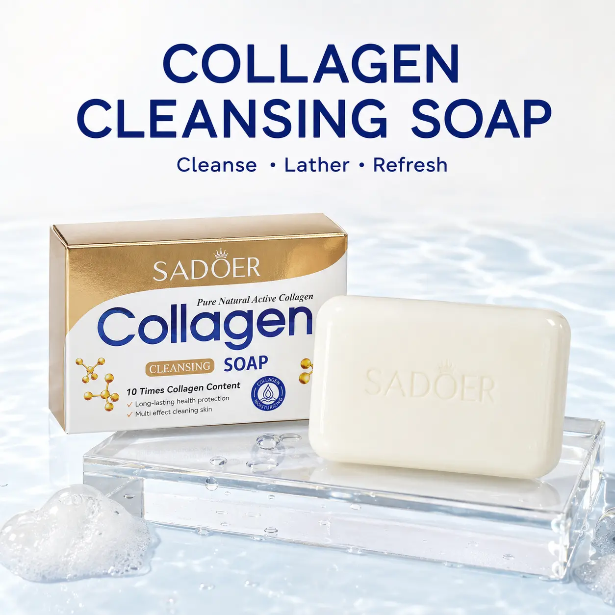 Daily Collagen Cleansing Bar for Fresh Clean-Feeling Skin face soap