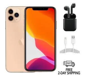 Refurbished Apple iPhone 11 Pro(Unlocked)-Acceptable Condition with Wireless Earbuds & 1 Year Warranty  A2160