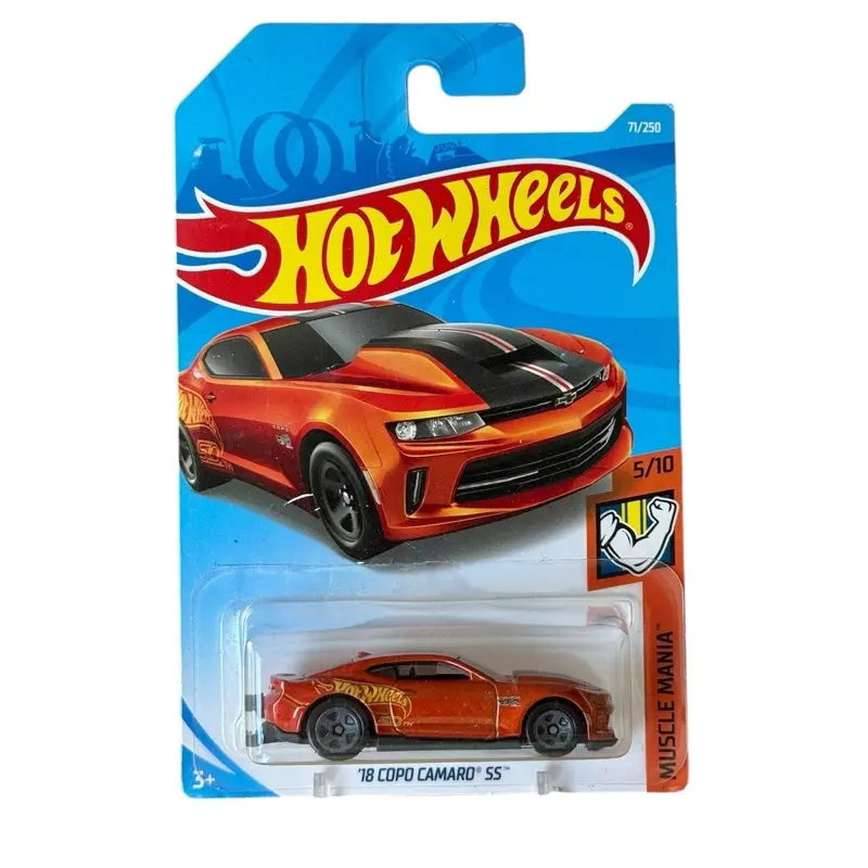Hot Wheels ‘18 Copo Camaro SS Orange Muscle Mania 1:64 Diecast Car