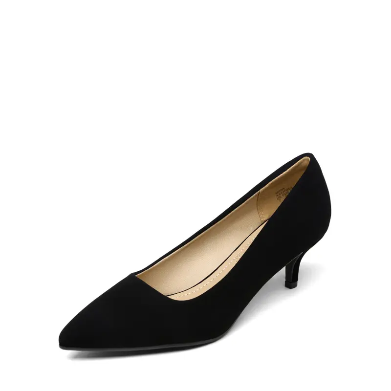 Dream Pairs Women's Classic Pointed Toe Pumps, Comfortable 2" Kitten Heels for Office, Evening Wear, Footwear