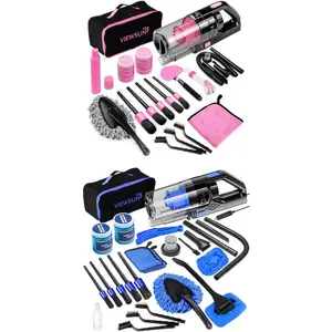 Viewsun 36PCS Car Cleaning Kit, Complete Car Cleaning Supplies with 2 car Vacuum for Deep Cleaning