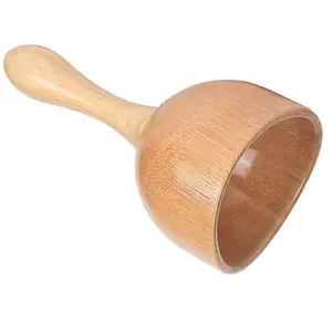 Wooden Handheld Massage Cup, 1 Count Lymphatic Drainage Massage Tool, Wood Therapy, Trigger Point Release for Body Sculpting, Body Shaping Tool