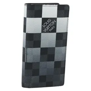 Pre-owned Louis Vuitton Canvas Small Leather Goods Damier Graphite Giant Wallet L26032196