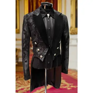 VICTORIAN TAILCOAT - BLACK TAPESTRY