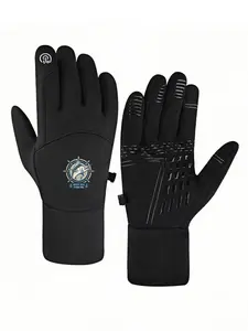 1pc with  Deep Sea Marine Life Design Rod Fish Graphic Boating Anglers H winter gloves hiking gloves Touch Screen cold proof Cold Weather for Men Women Comfortable Christmas gifts Soft Best Selling