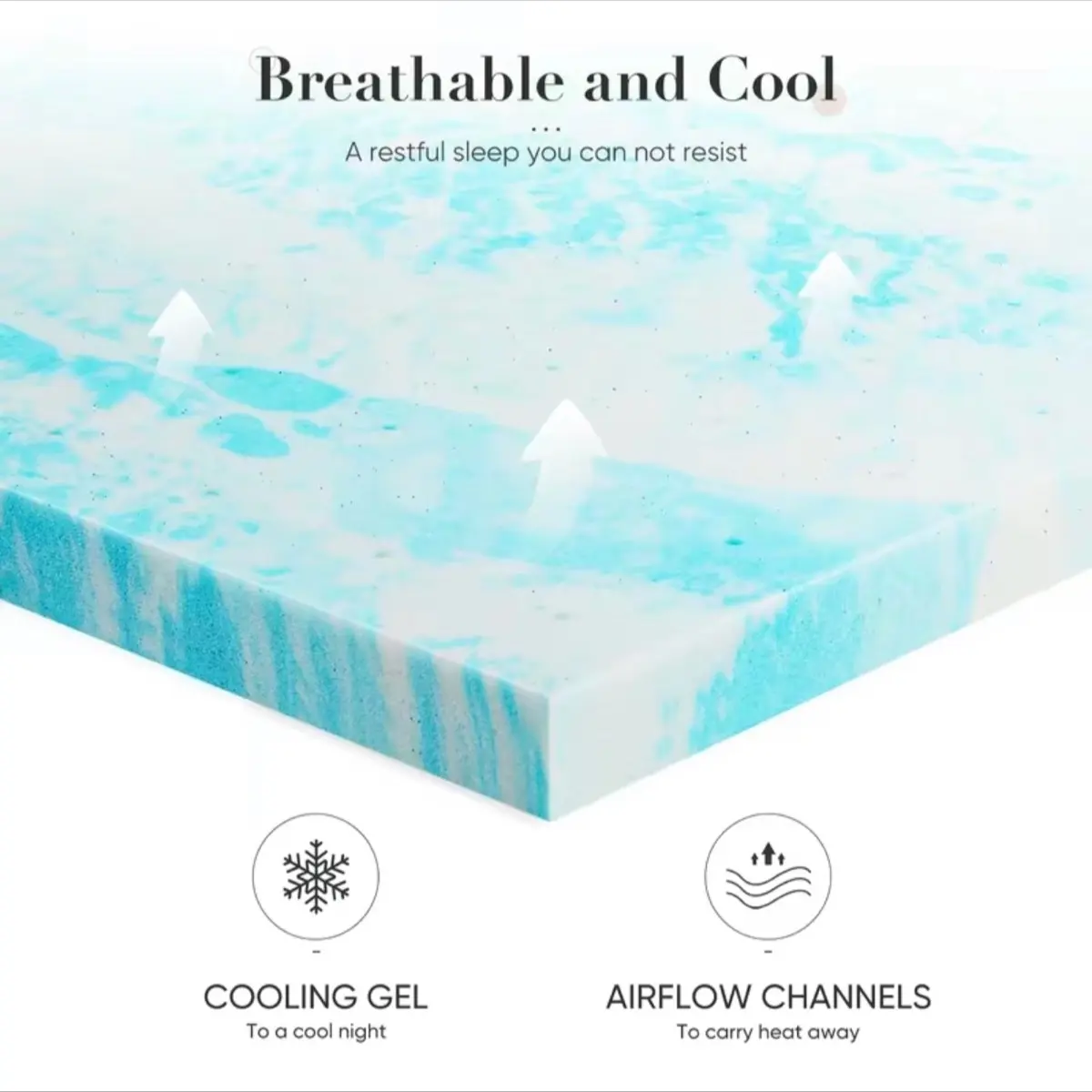 Mattress topper Cotton Breathable King Size