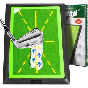 Golf Swing Training Mat,Golf Hitting Mat Outdoor Indoor with Path Feedback,Golf Swing Tracker Mats for Beginners,Men,Women