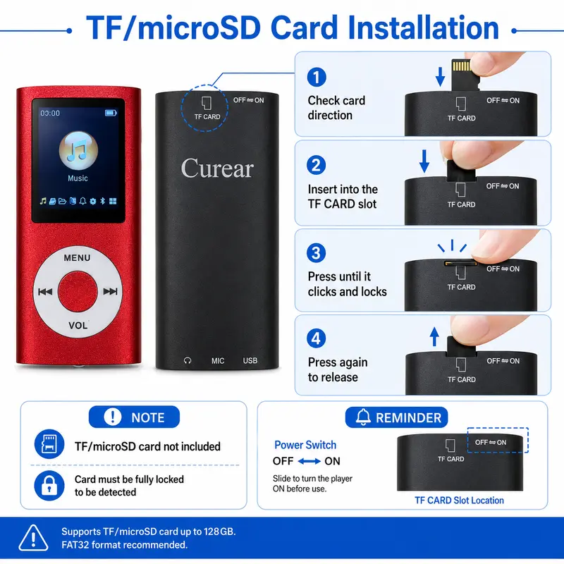 Bluetooth MP3 Player with Accessories