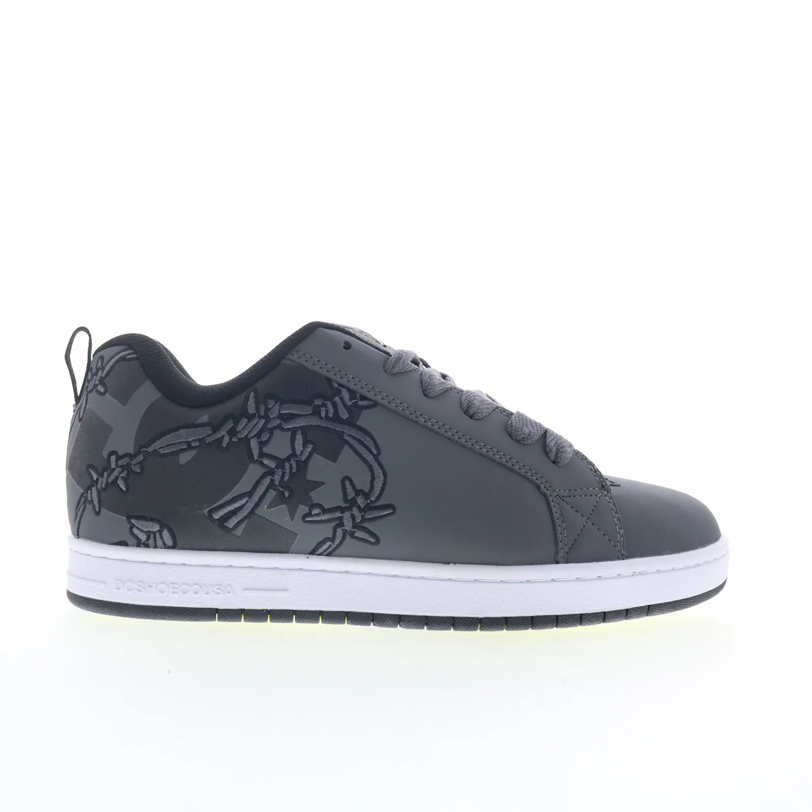 DC Court Graffik SE 300927-XSKS Mens Gray Skate Inspired Sneakers Shoes