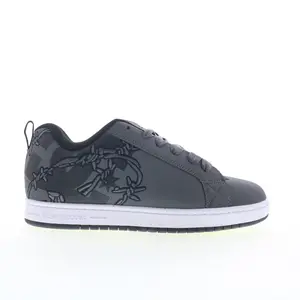 DC Court Graffik SE 300927-XSKS Mens Gray Skate Inspired Sneakers Shoes
