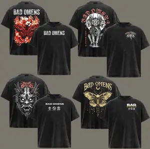 (Collection)Bad Omens Shirts  Rock Music Shirts collar short-sleeved shirts unisex family clothing