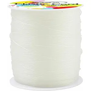 Elastic String for Bracelet Making, Stretchy Clear Cord for  Beading Necklaces, High Strength Invisible Elastic Thread, Nylon  Resistant, 0.8mm Diameter (330  / 100 Meters) Roll