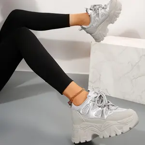 Inner Heightened Dad Shoes Female Mesh