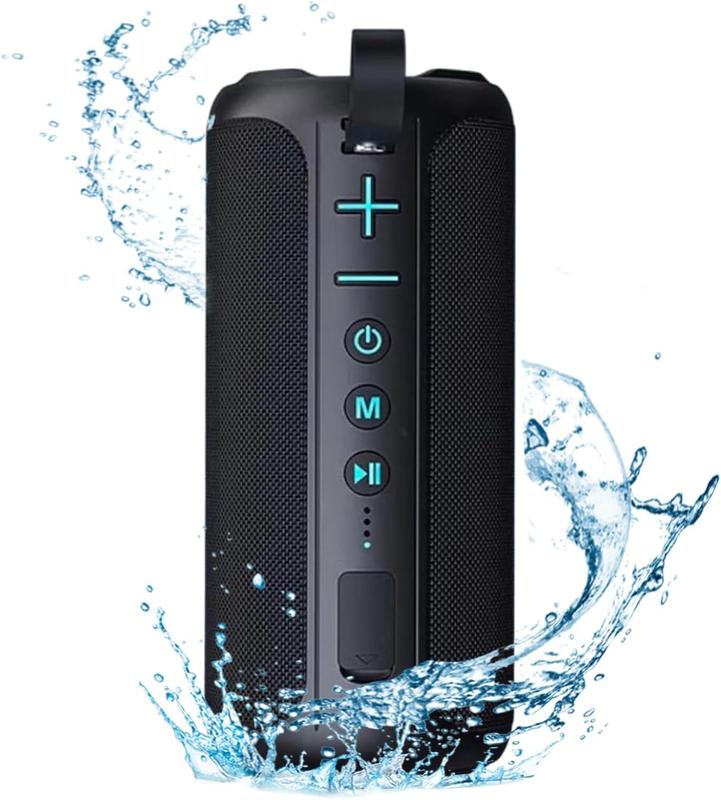 ZZA Portable Wireless Speaker，Powerful 360° Sound, 24W Audio with Impactful Bass, 1600AH Battery, IPX6 Waterproof, Shockproof, TWS Stereo, Speaker Wireless for Outdoor Beach Pool subwoofer Weatherproof Loudspeaker System Durable speaker bluetooth speakers