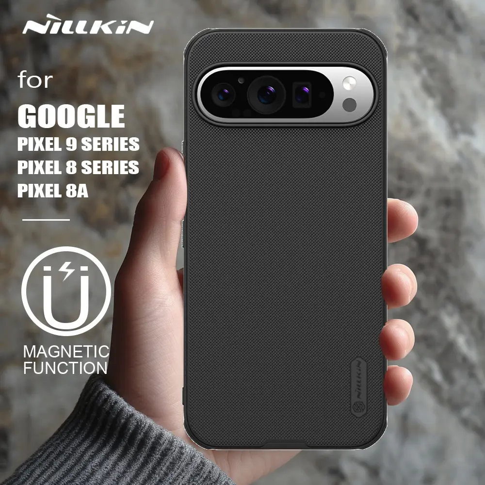 Nillkin Super Frosted Shield MagSafe Magnetic Heavy-Duty Plastic Cover - Simple, Solid, Shockproof, Durable Accessory with Frosted Matte Grip for Google Pixel 8/8A/9 Pro XL