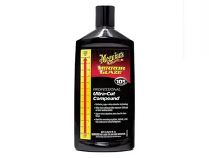 Meguiar's Mirror Glaze M10508 Ultra-Cut Compound - Professional Grade Formula with Fast Cutting Action that Removes Scratches, Heavy Swirls and More - 8 Oz