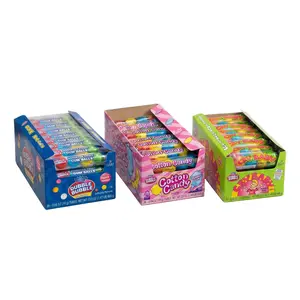 Dubble Bubble Gum Display Box – 36 Count – Assorted Fruit, Cotton Candy, Cry Baby Extra Sour – Perfect for Parties & Snack Lovers - Sweet