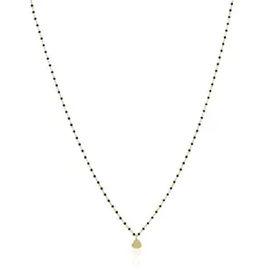 Elsa Mini Heart Necklace Black