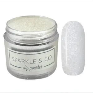 Sparkle & Co. Dip Powders – Secret Menu: Amethyst Dreams (White with Subtle Purple Shimmer) 1 Ounce Dipping Powder  - 1 Jar Lasts 20-25 Manis
